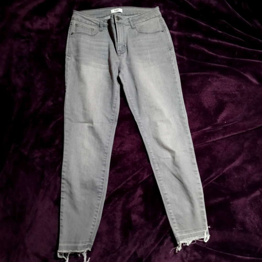 vintage Y2K kensie Grunge Jeans Nordstrom 8/29 Light Grey Skinny Jeans *NWOT*